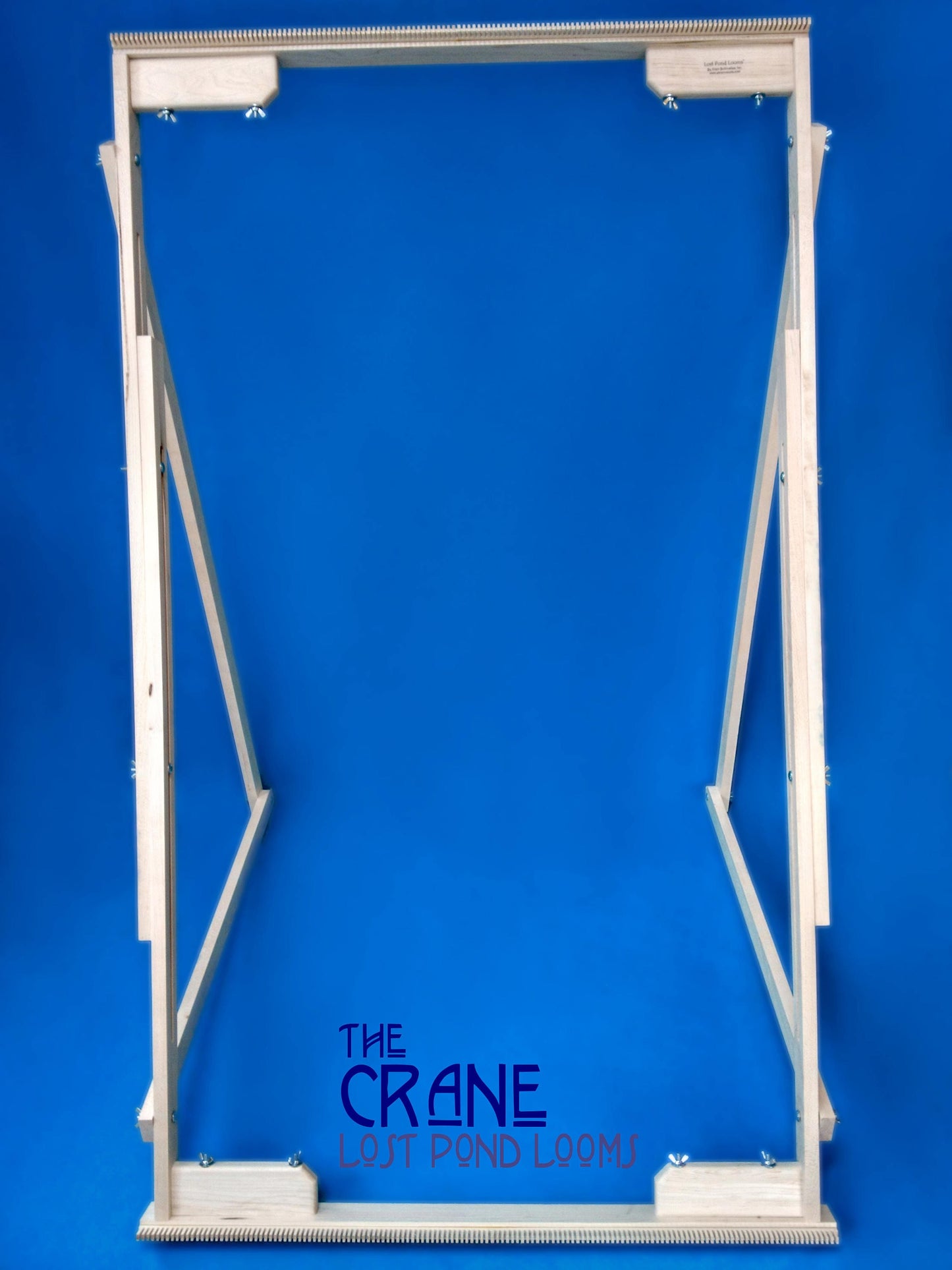 The Crane. Large Vertical Wooden Weaving Loom. Lost Pond Looms by Eden Bullrushes.