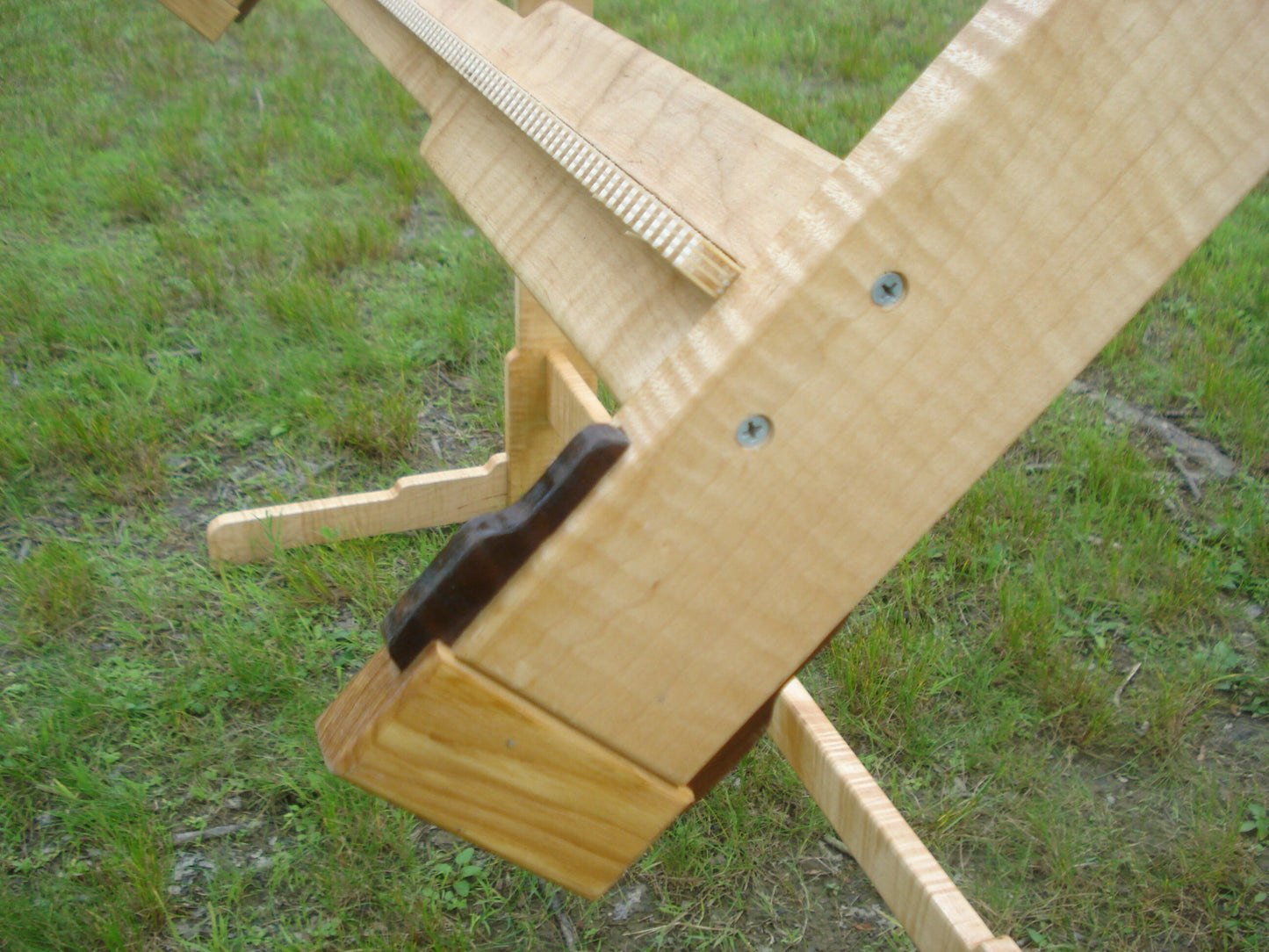 The Kingfisher Studio Model. Large Frame Vertical Wooden Weaving Loom with Adjustable and Tilt Features. Lost Pond Looms by Eden Bullrushes.