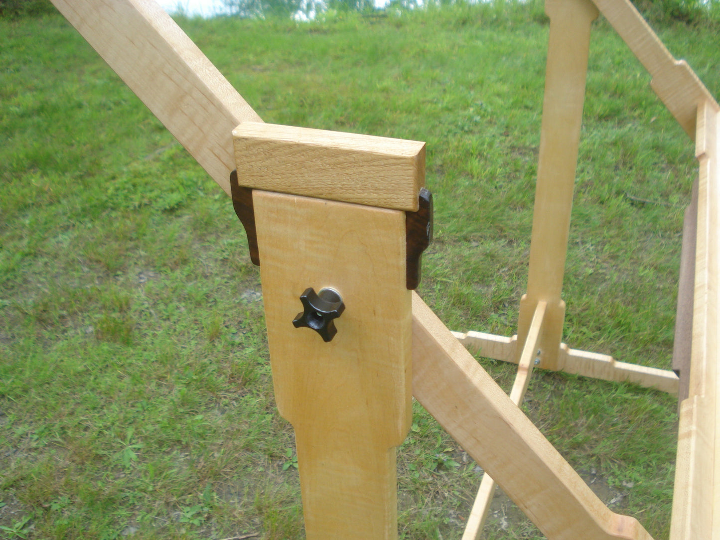 The Kingfisher Studio Model. Large Frame Vertical Wooden Weaving Loom with Adjustable and Tilt Features. Lost Pond Looms by Eden Bullrushes.