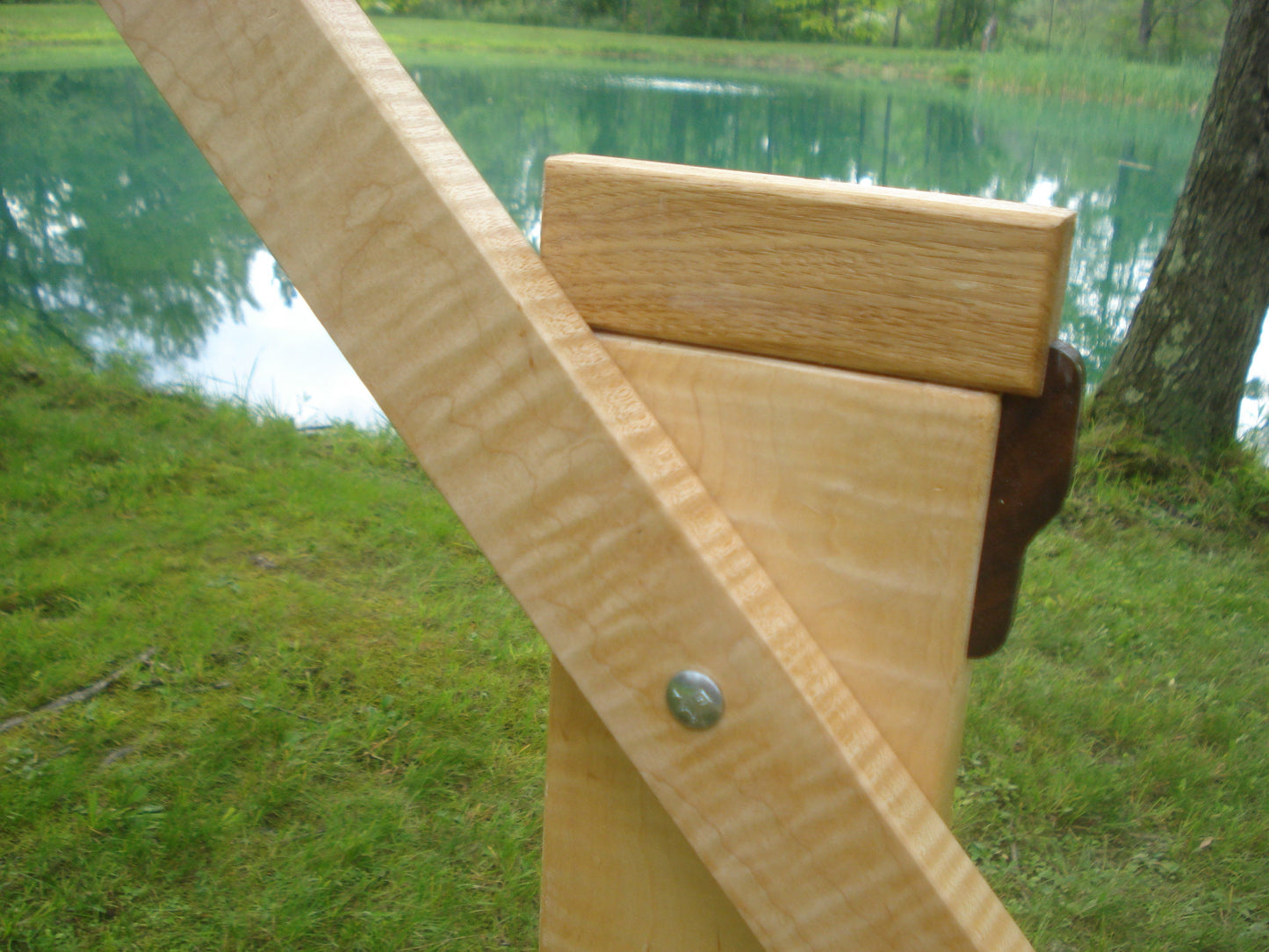 The Kingfisher Studio Model. Large Frame Vertical Wooden Weaving Loom with Adjustable and Tilt Features. Lost Pond Looms by Eden Bullrushes.