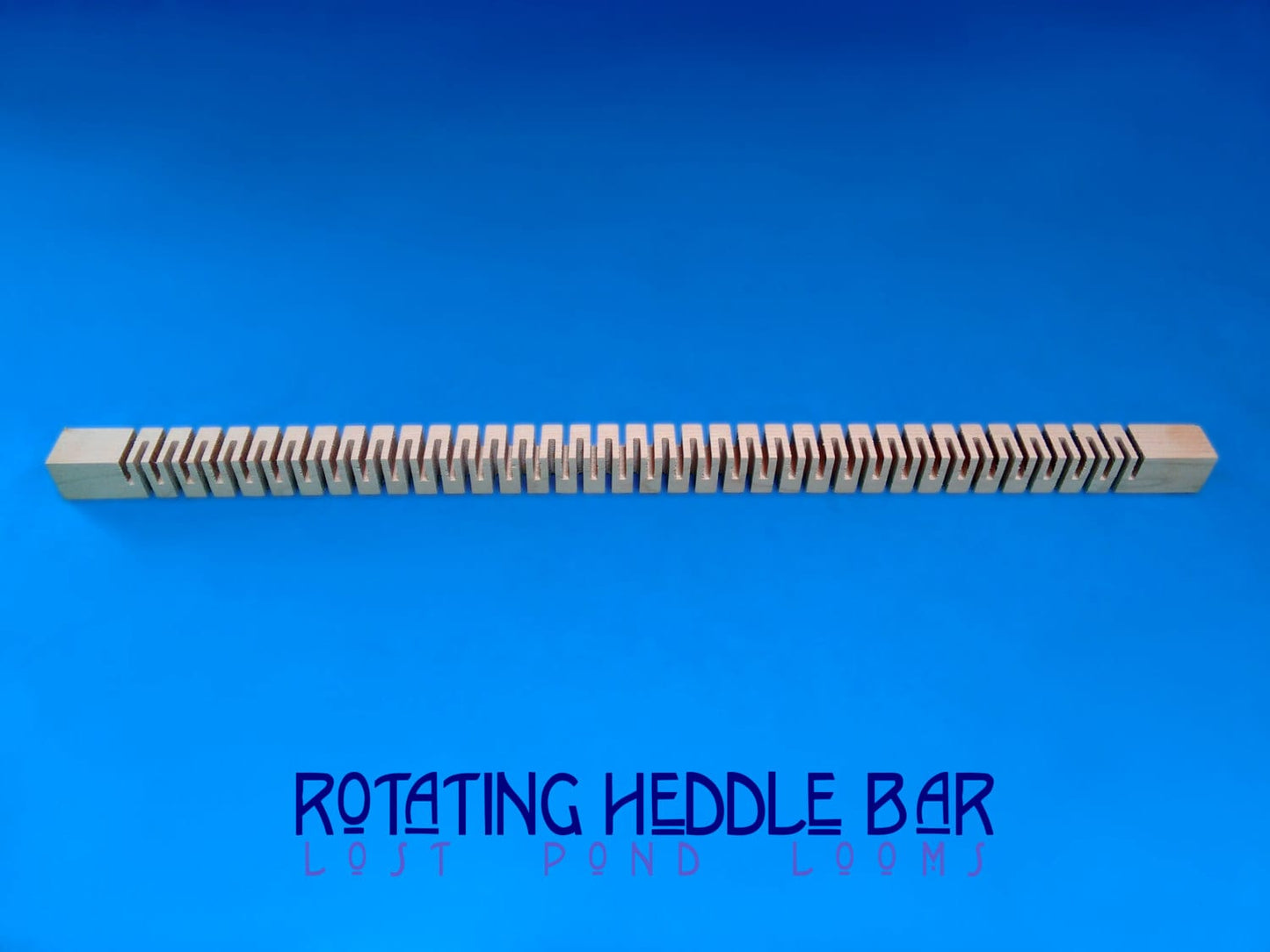 Rotating Heddle Bar for Wooden Weaving Loom. Lost Pond Looms by Eden Bullrushes Inc.
