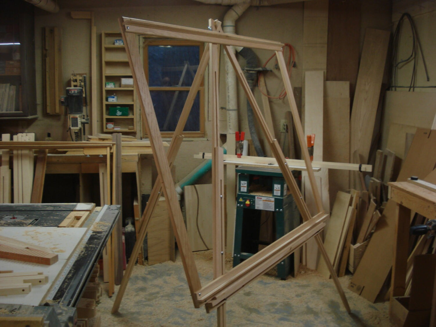 The Osprey. Large Frame Easel Style Wooden Tapestry Weaving Loom. Lost Pond Looms by Eden Bullrushes.